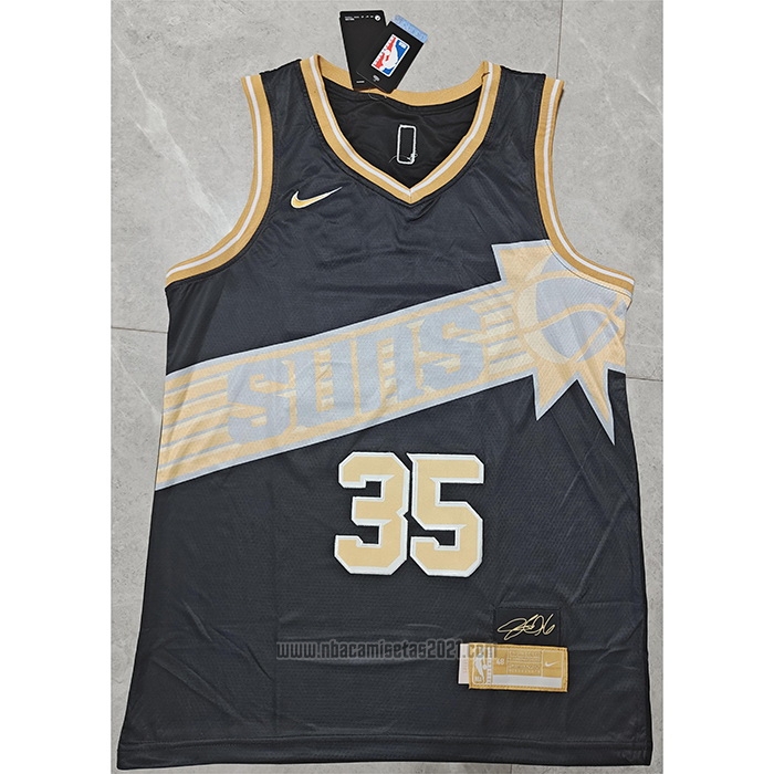 Camiseta Phoenix Suns Kevin Durant #35 Select Series Oro Negro
